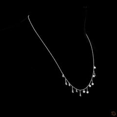 PANIM Round Dangling Necklace in 18K White Gold
