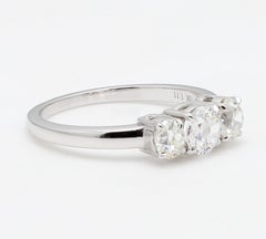 PANIM Three Piece Old Mine Cut Diamond 18k White Gold Ring