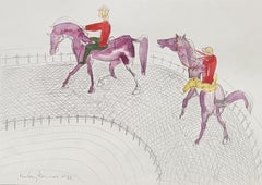 Untitled, Watercolour Ink, Pencil, Set of 2 Works Contemporary Artists "En stock"