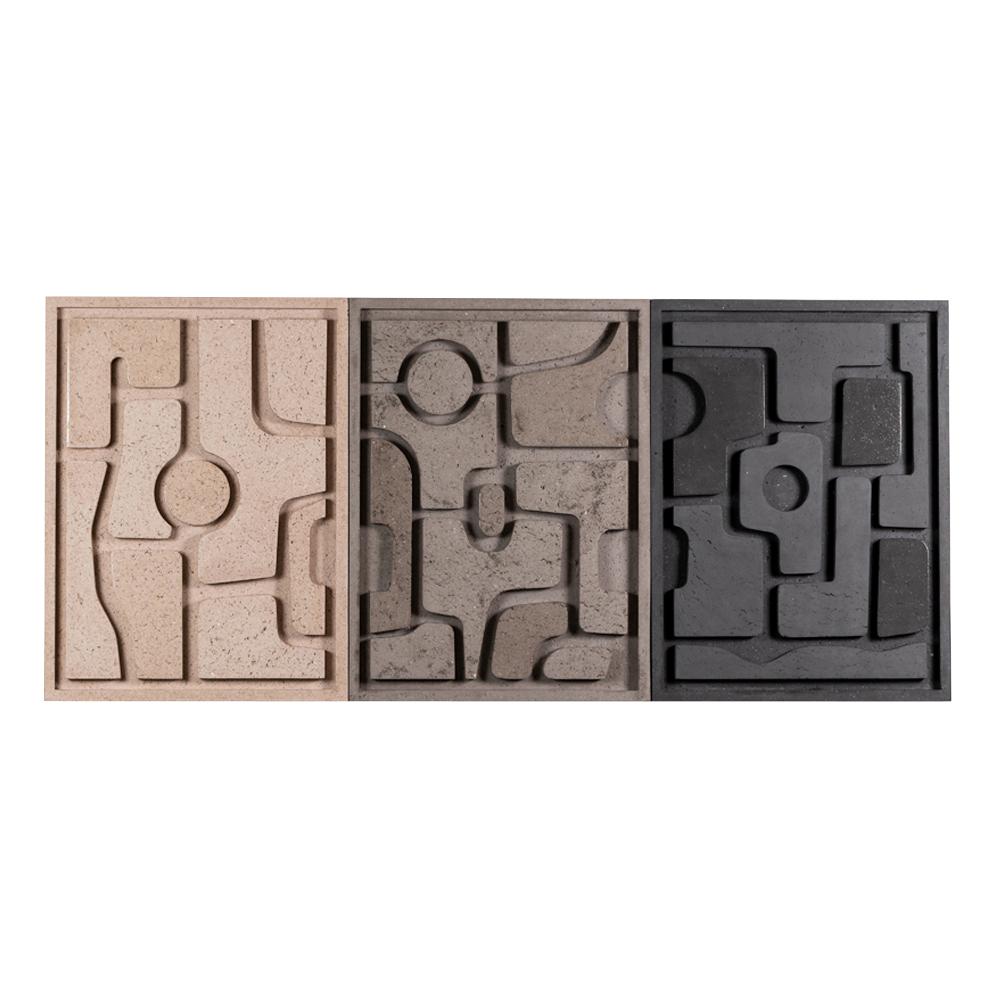 Panneau Décoratif Vestigia Einzigartig von MANUFACTURE XXI
Abmessungen: B 50 x T 40 x H 70 cm.
MATERIALIEN: Recycelte Zellulose.
Gewicht: 8 kg. 

Die VESTIGIA-Paneele zeichnen sich durch ein rohes, fast primitives Design aus, das von vollen und