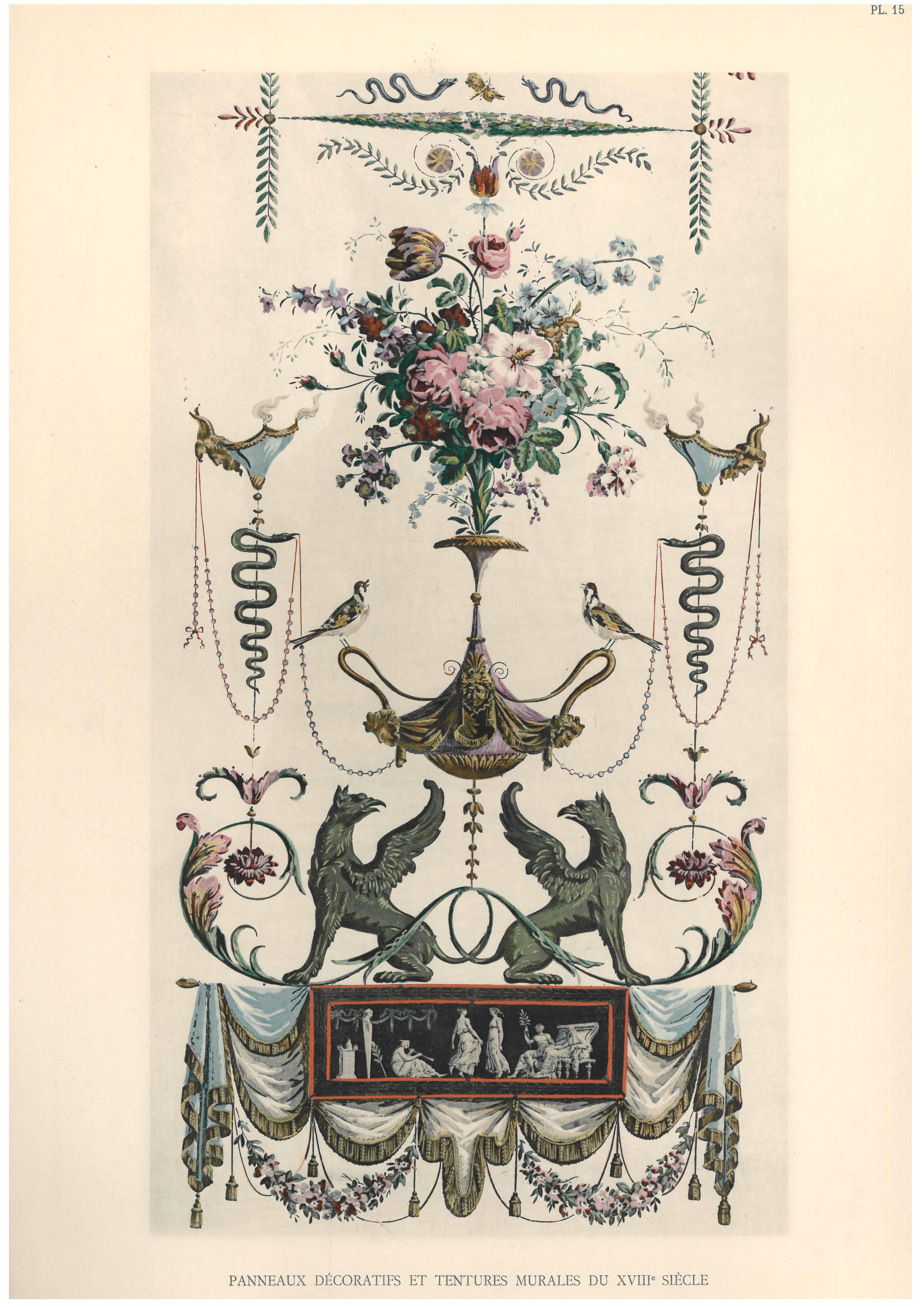 Panneaux décoratifs et tentures murales du 18e et du début du 19e siècle (Livre) en vente 2