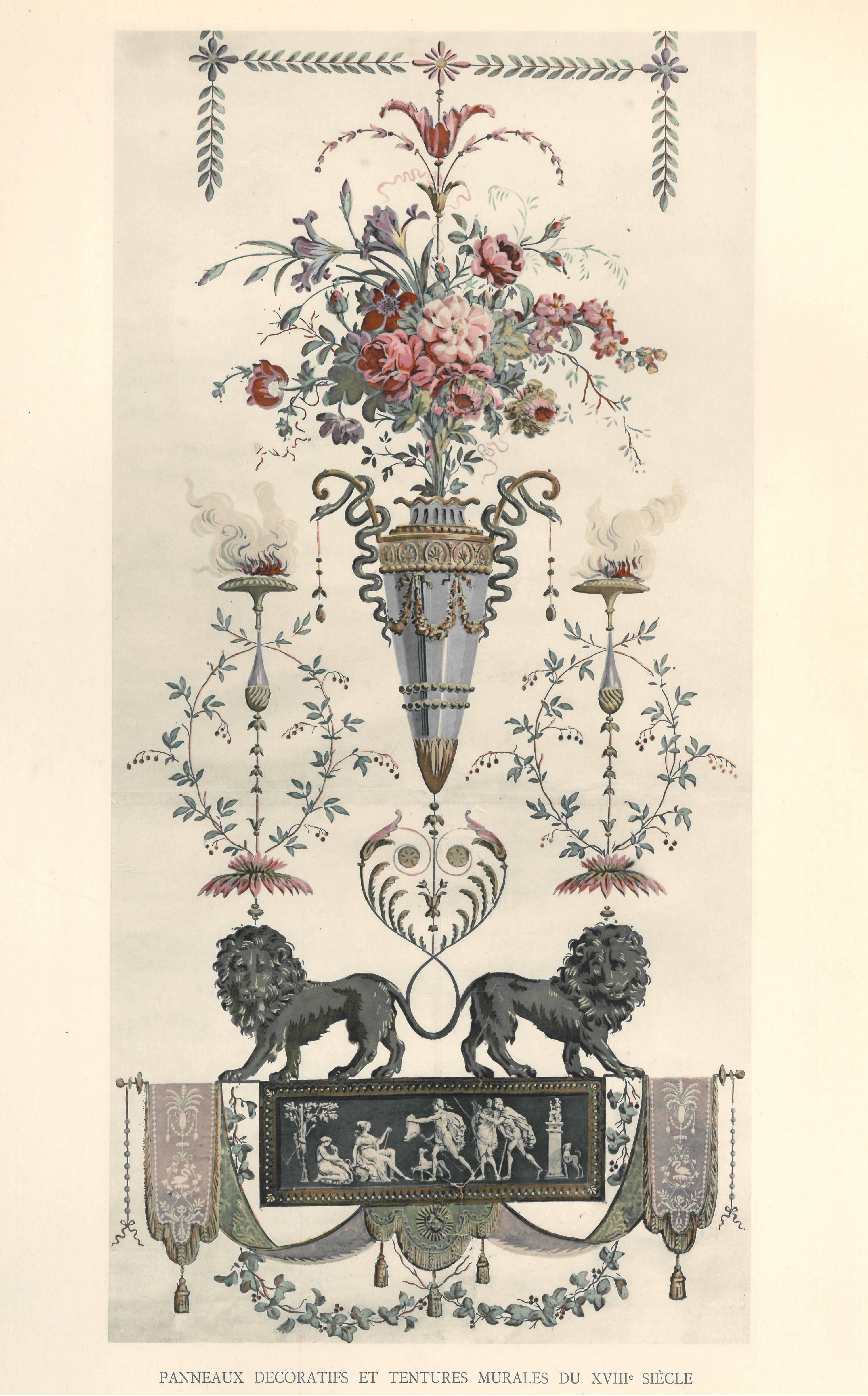 Panneaux décoratifs et tentures murales du 18e et du début du 19e siècle (Livre) en vente 3