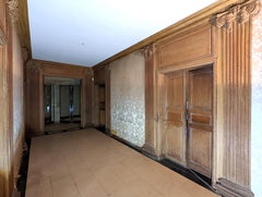 Panneling, Set Ionischer Säulen aus geschnitzter Eiche, 18. Jahrhundert