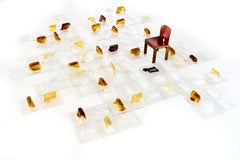 'Pannelli' Ceiling Lamps by Venini , Italy, 1970's