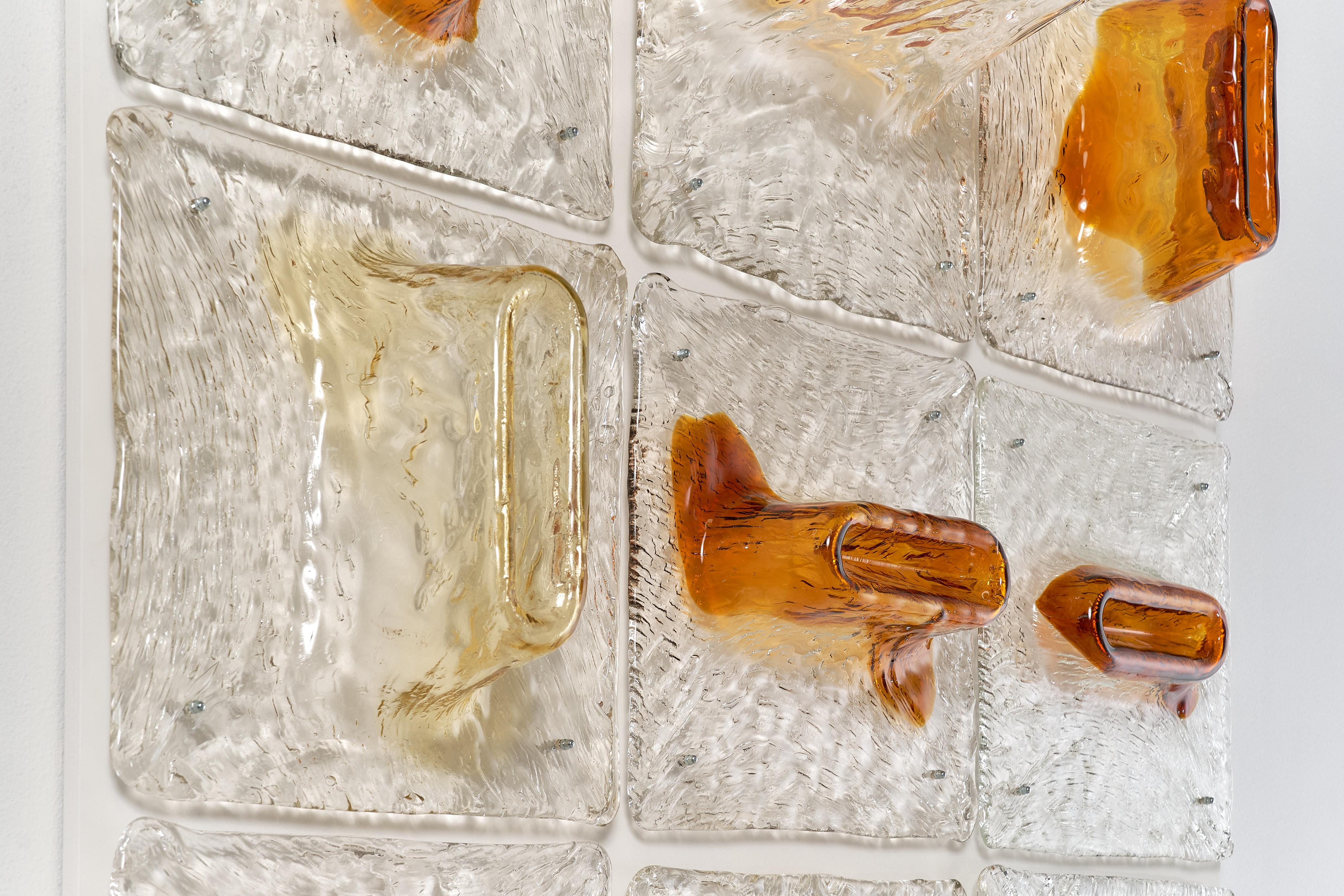 'Pannelli' Ceiling Lamps by Venini , Italy, 1970's For Sale 1
