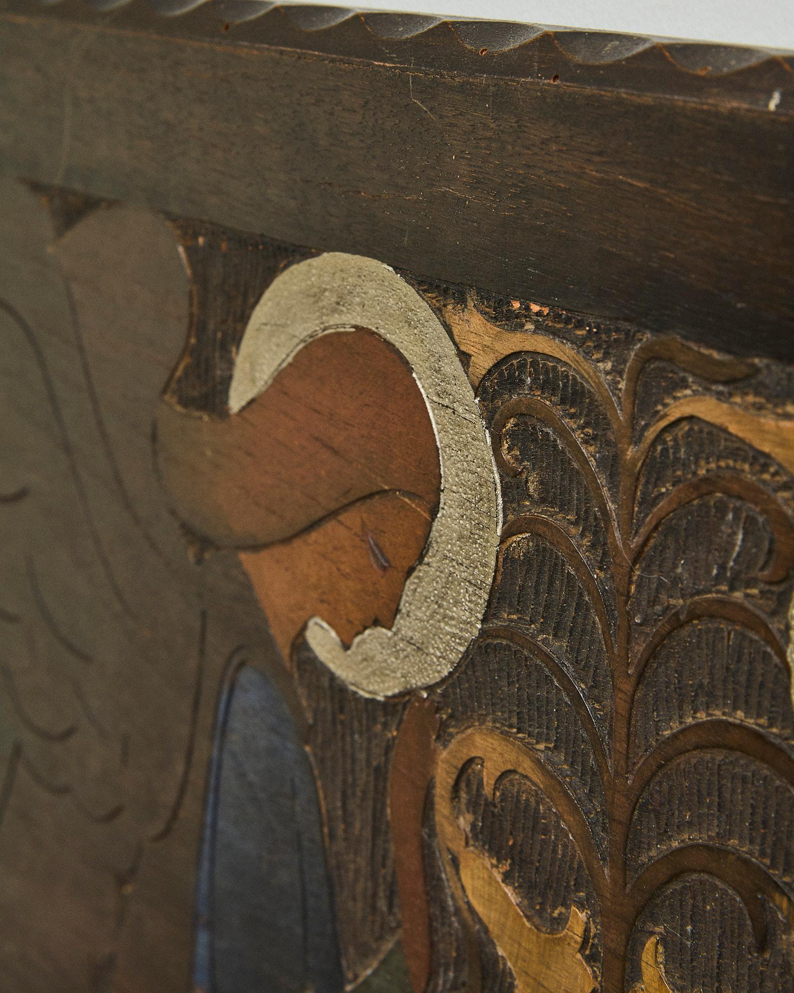 Pannello in legno con angeli, Gino Maggioni per Atelier di Varedo, Italien, 1920 im Angebot 2