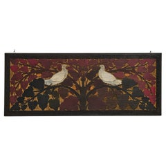 Pannello in legno con colombe, Gino Maggioni per Atelier di Varedo, Italia, 1920 Pannello in legno con colombe, Gino Maggioni per Atelier di Varedo, Italia, 1920