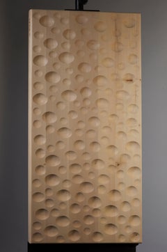 Pannello intagliato a ellissi di varie misure, 2011