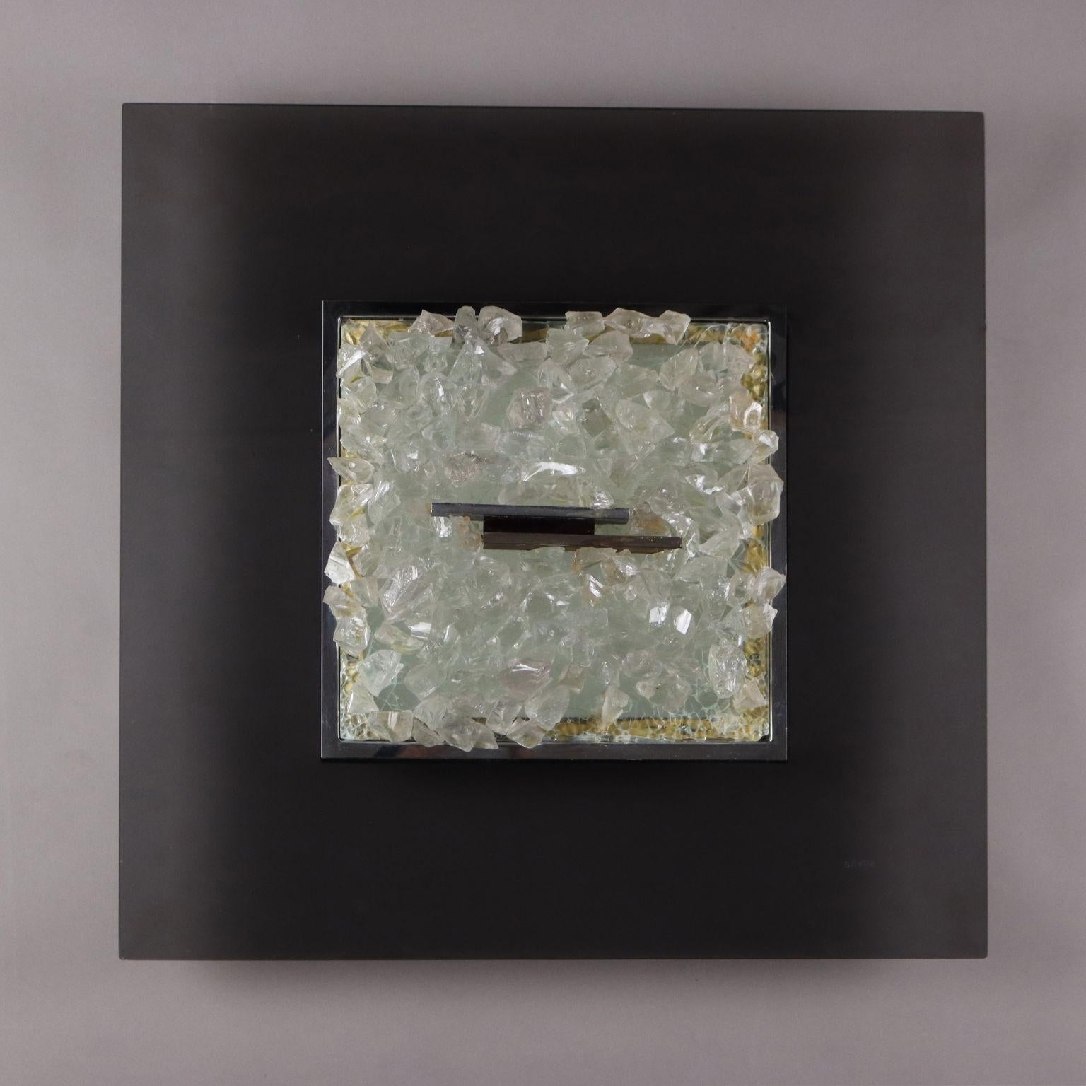 Panel luminoso de Angelo Brotto para Esperia, años 70 Moderno de mediados de siglo en venta