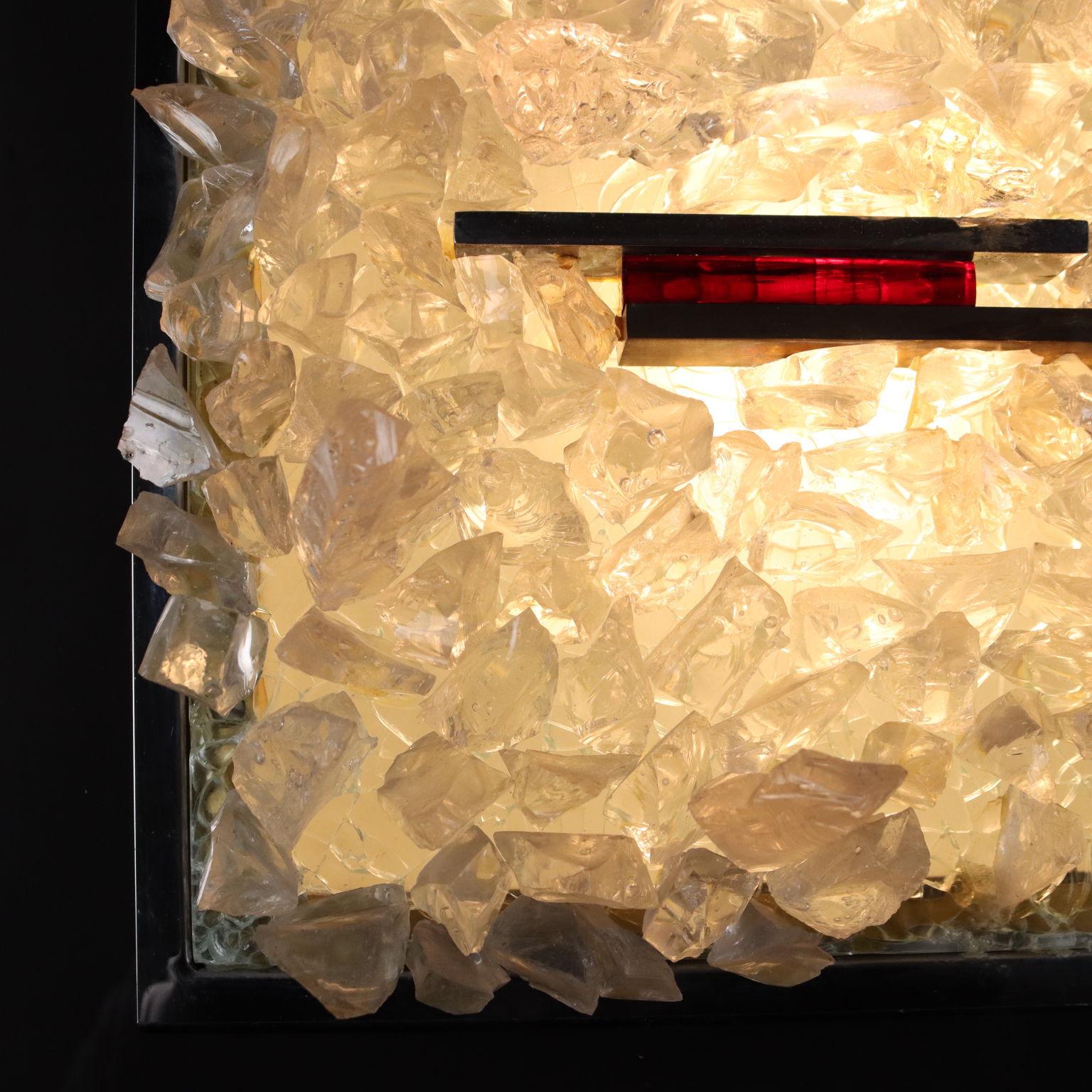 Panel luminoso de Angelo Brotto para Esperia, años 70 en Bueno estado para la venta en Milano, IT