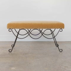 Panoplie Iron Double Loop Bench, Camel Mohair