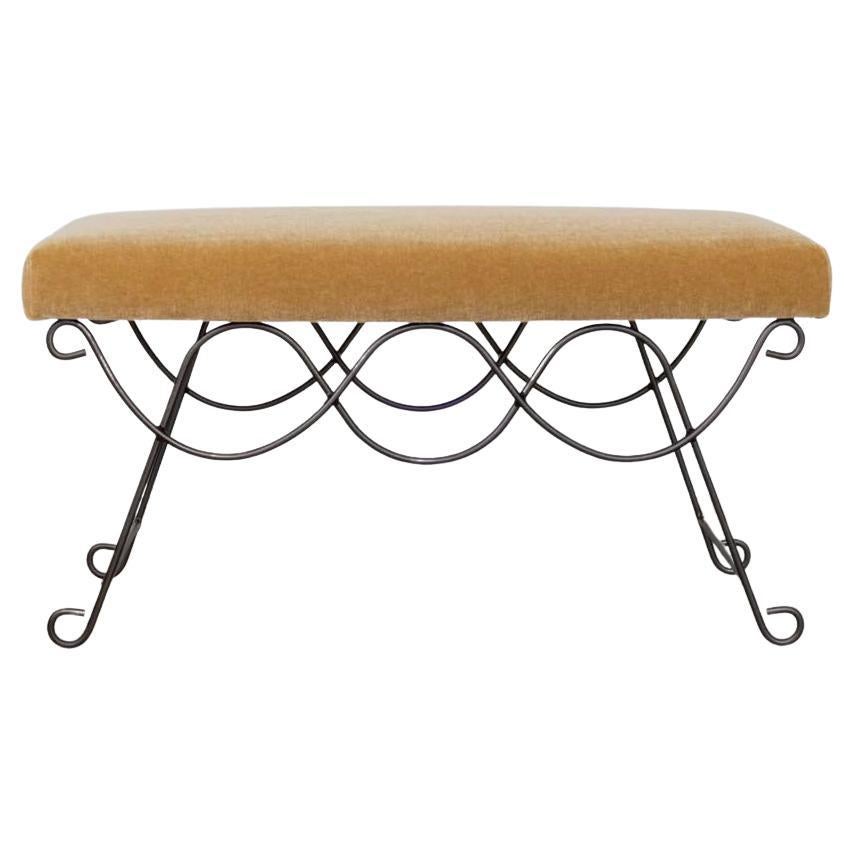 Panoplie Iron Double Loop Bench, Camel Mohair