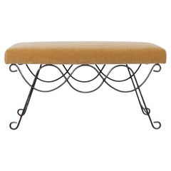 Panoplie Iron Double Loop Bench, Camel Mohair