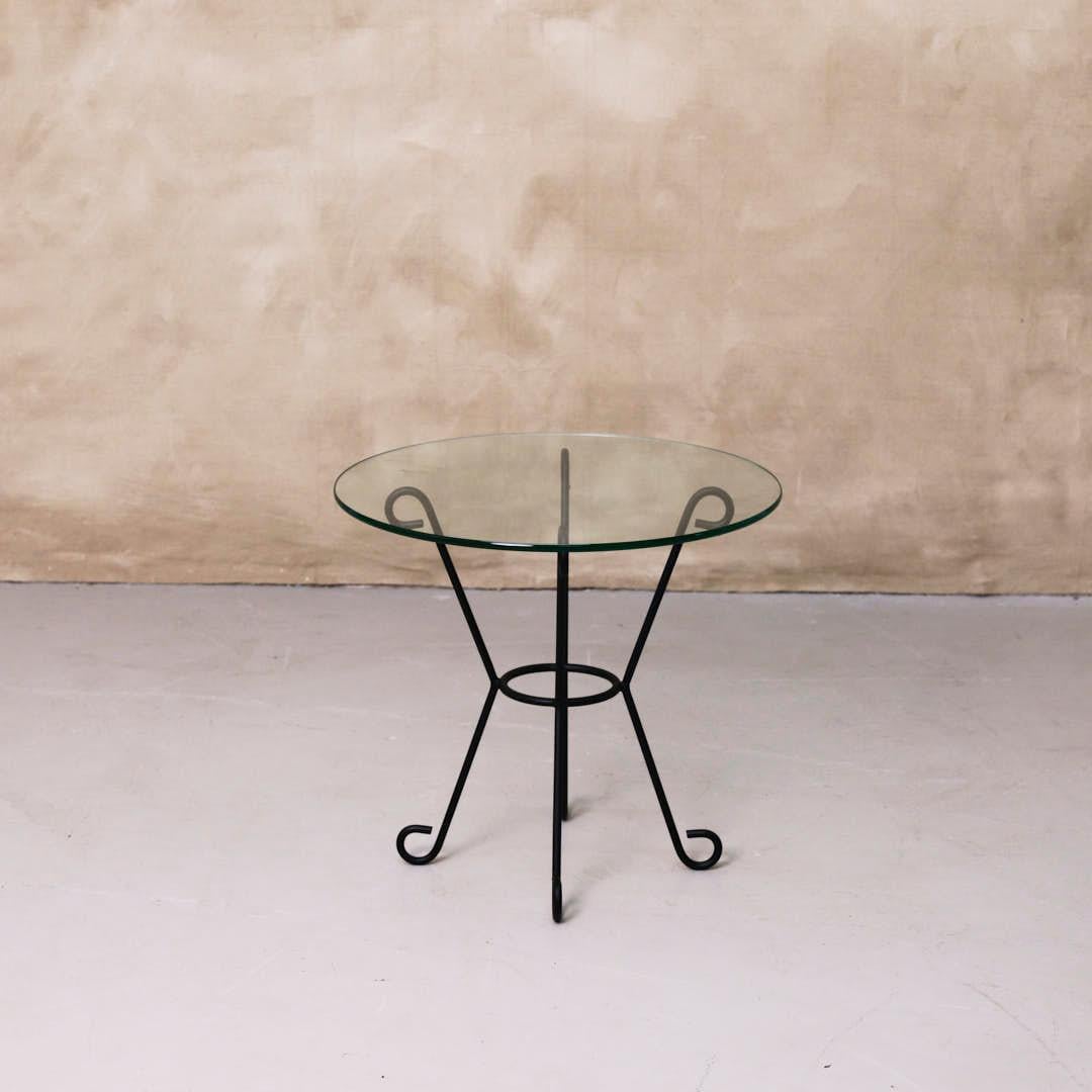 Contemporary Panoplie Iron Loop Side Table For Sale