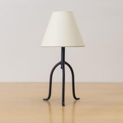 Panoplie Petite Iron Tripod Lamp, Parchment Shade
