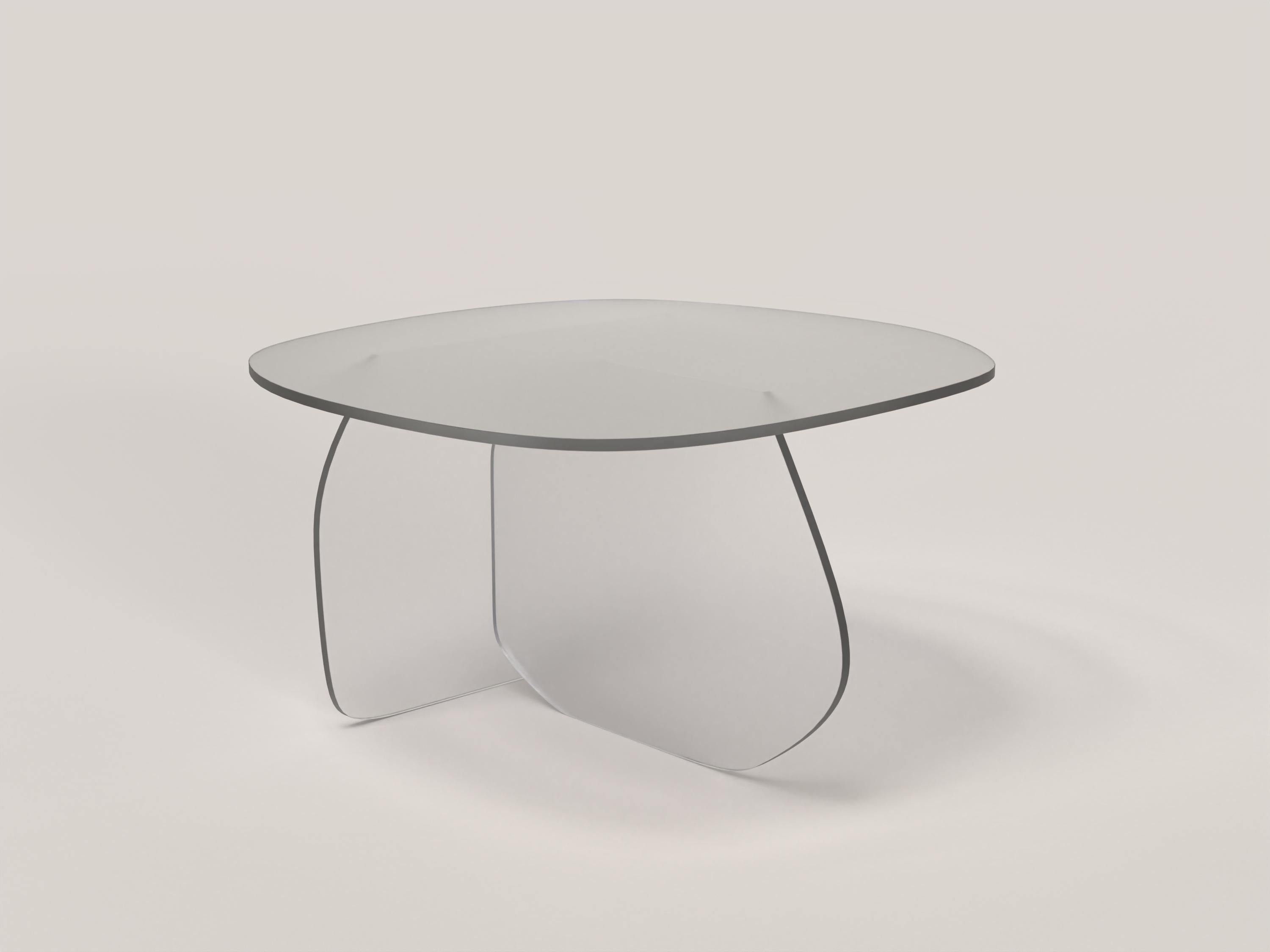 Panorama V2 Coffee Table by Edizione Limitata
Limited Edition of 1000 pieces. Signed and numbered.
Dimensions: D 60 x W 59 x H 33 cm
Materials: Satin transparent tempered glass.

Panorama V1 and V2 are respectively contemporary side and low table