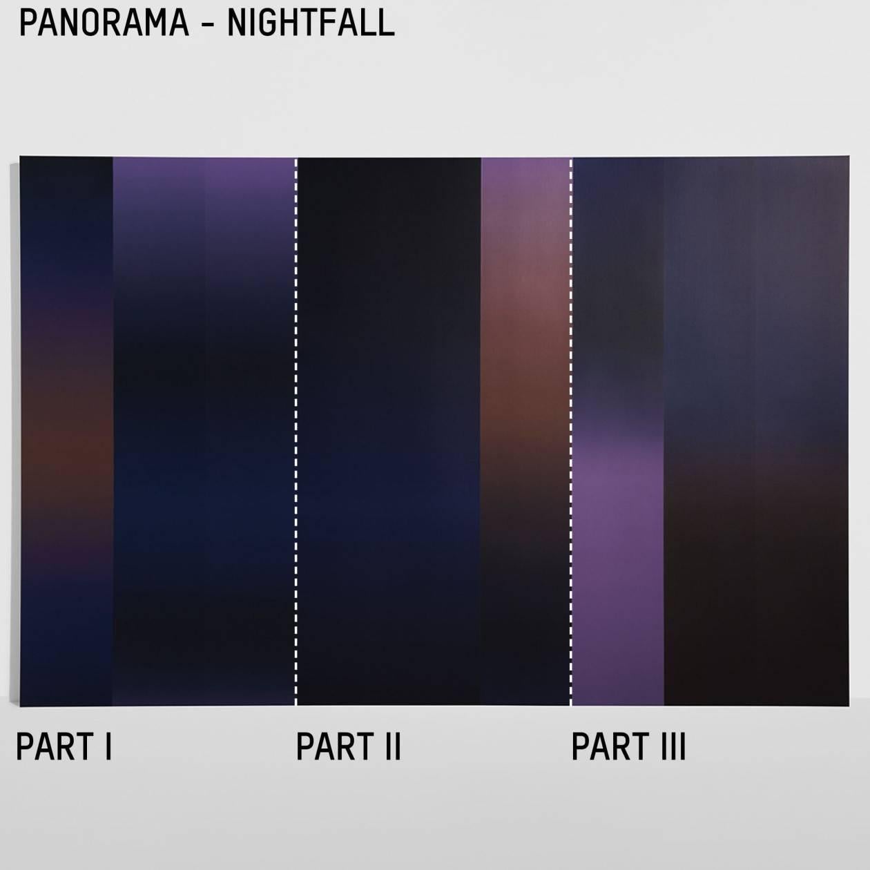 PETITE FRITURE Panorama Wallpaper Ombré, Nightfall Part 1, by Carole Baijings 2