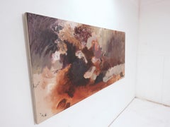 Panoramic Abstract Expressionist Painting by Nellie Taft