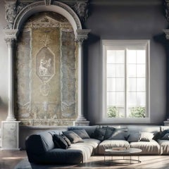 Dekoratives Wandpaneel aus Papier im Vintage-Stil, Nr. 1