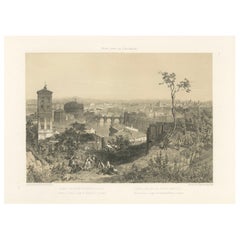 Panoramic View from Janiculum Hill, Rome – Tiber 
Vatican, 1867