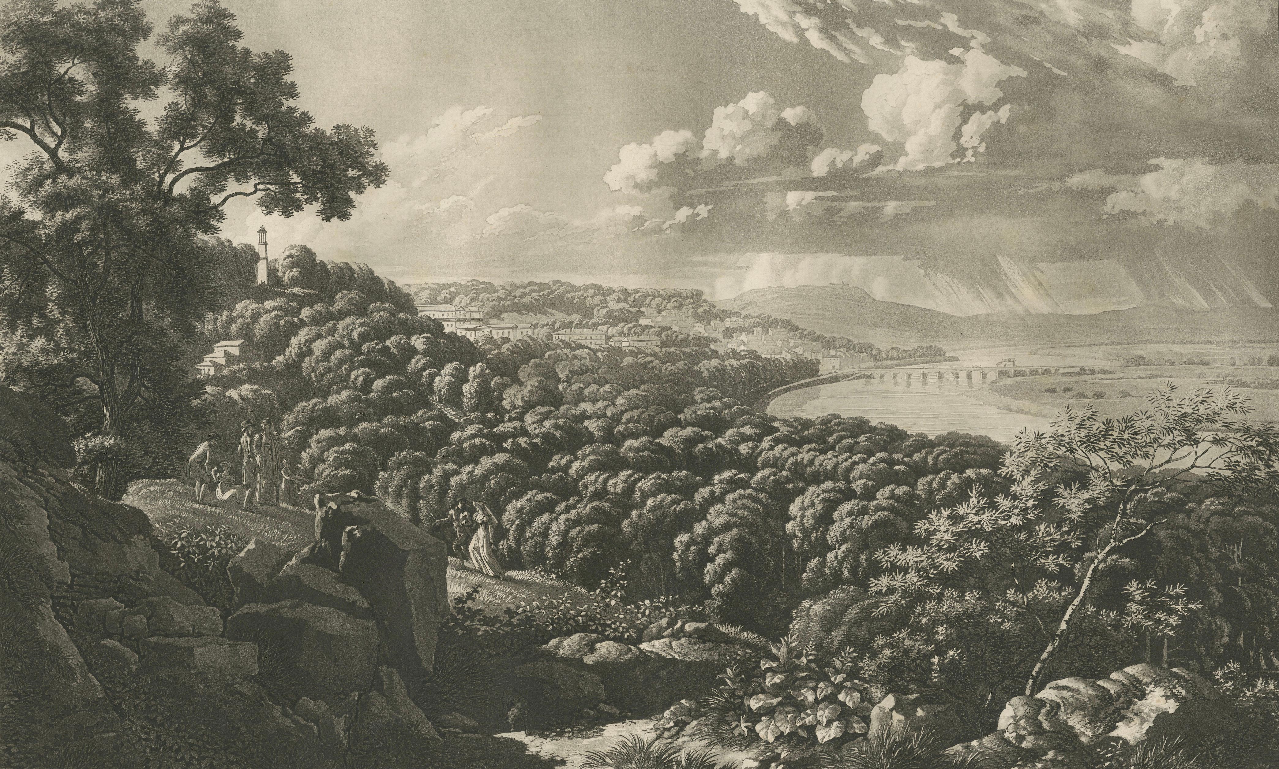 Panoramic View of Saint-Cloud from Sèvres by Louis-Pierre Baltard, Paris, 1803