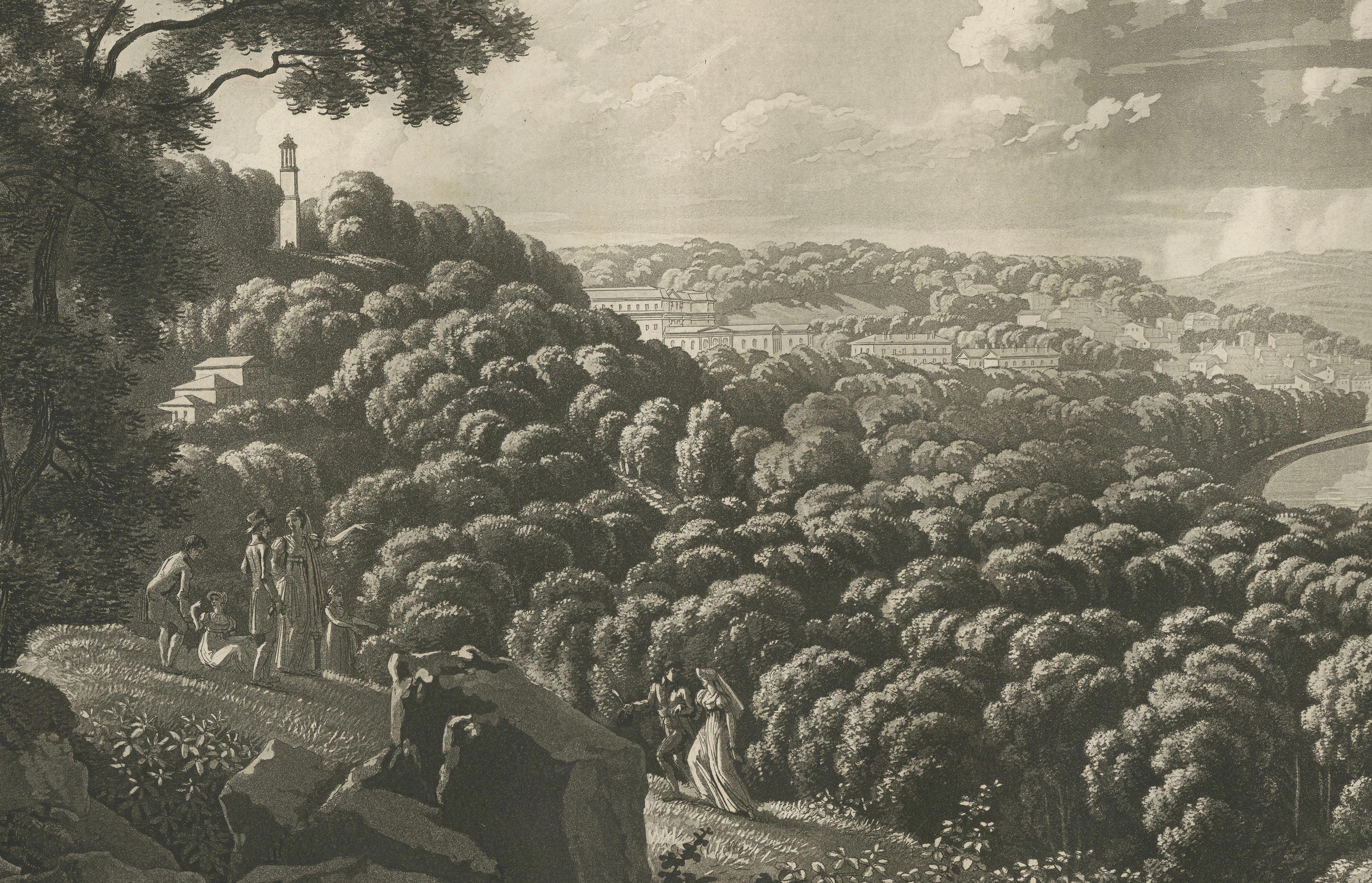 Panoramic View of Saint-Cloud from Sèvres by Louis-Pierre Baltard, Paris, 1803