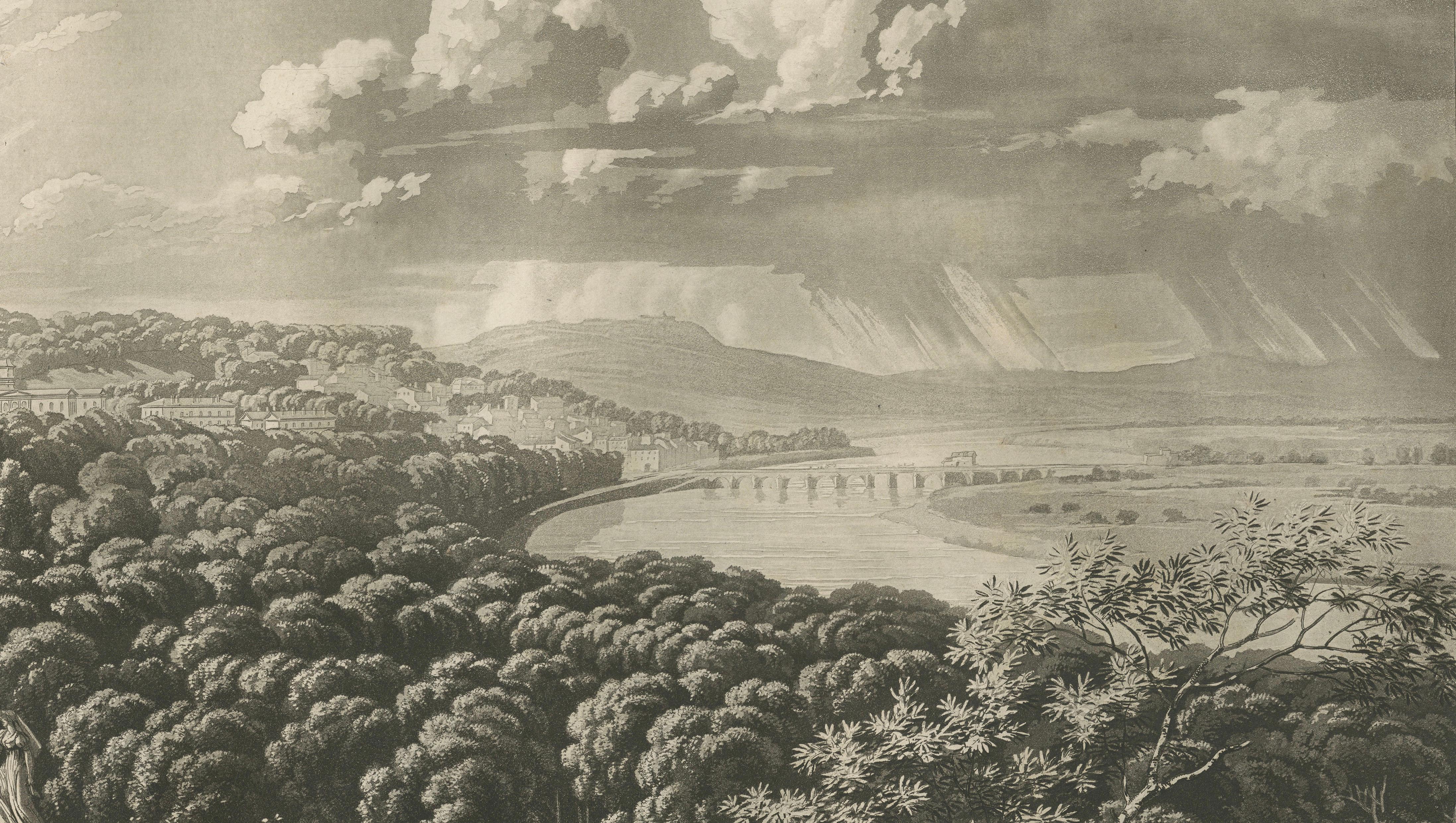 Panoramic View of Saint-Cloud from Sèvres by Louis-Pierre Baltard, Paris, 1803