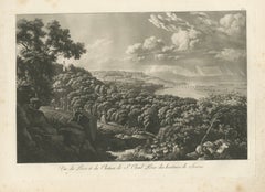 Vue panoramique de Saint-Cloud depuis Sèvres, par Louis-Pierre Baltard, Paris, 1803