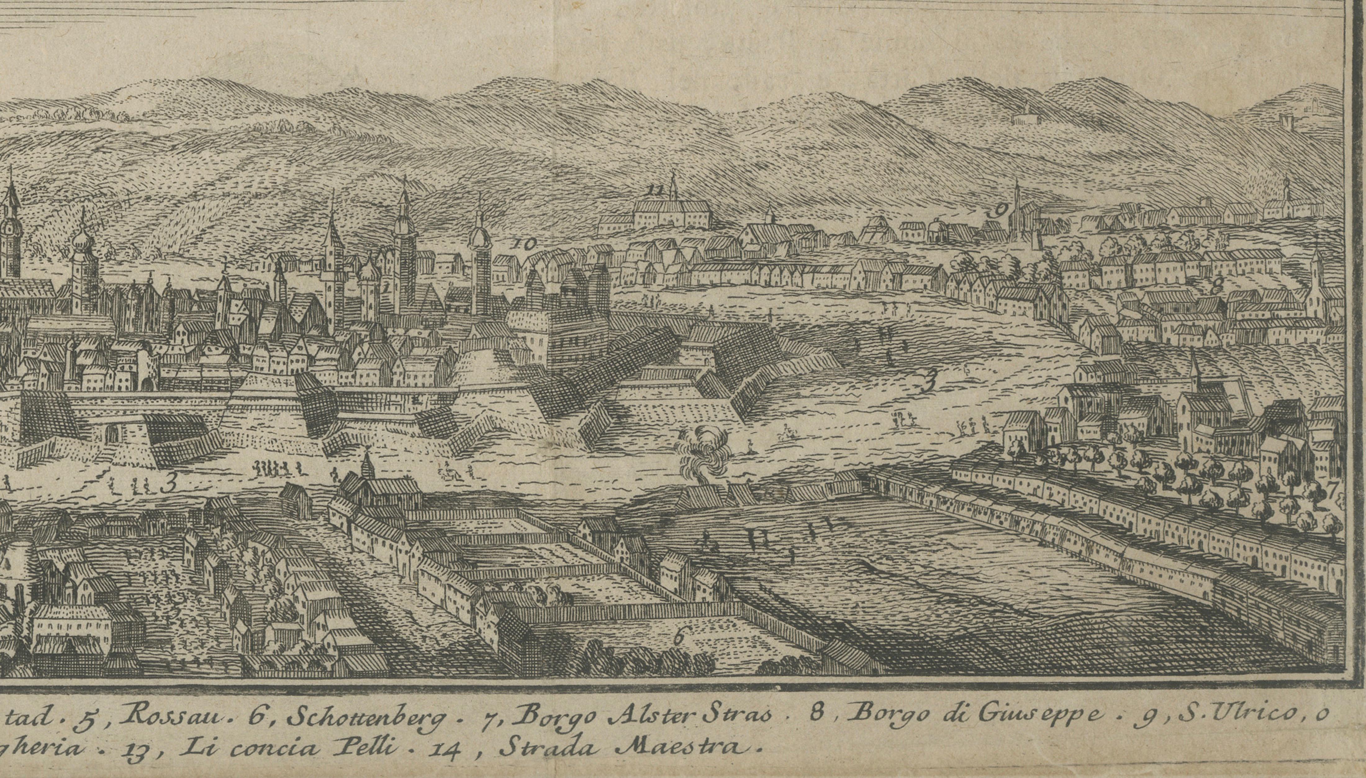 Panoramic View of Vienna – Imperial City, Salmon / Tirion, Amsterdam c.1740