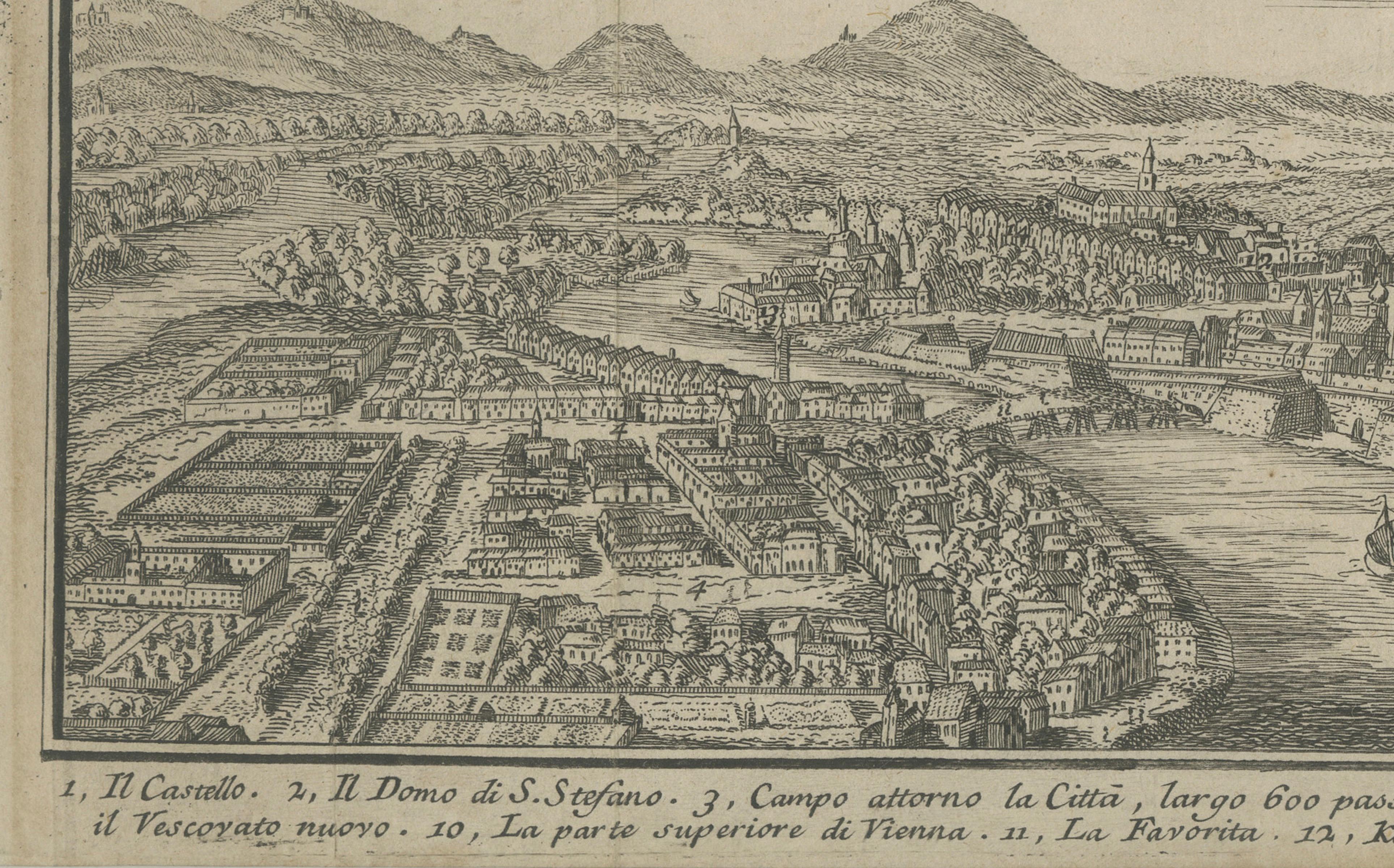 Panoramic View of Vienna – Imperial City, Salmon / Tirion, Amsterdam c.1740