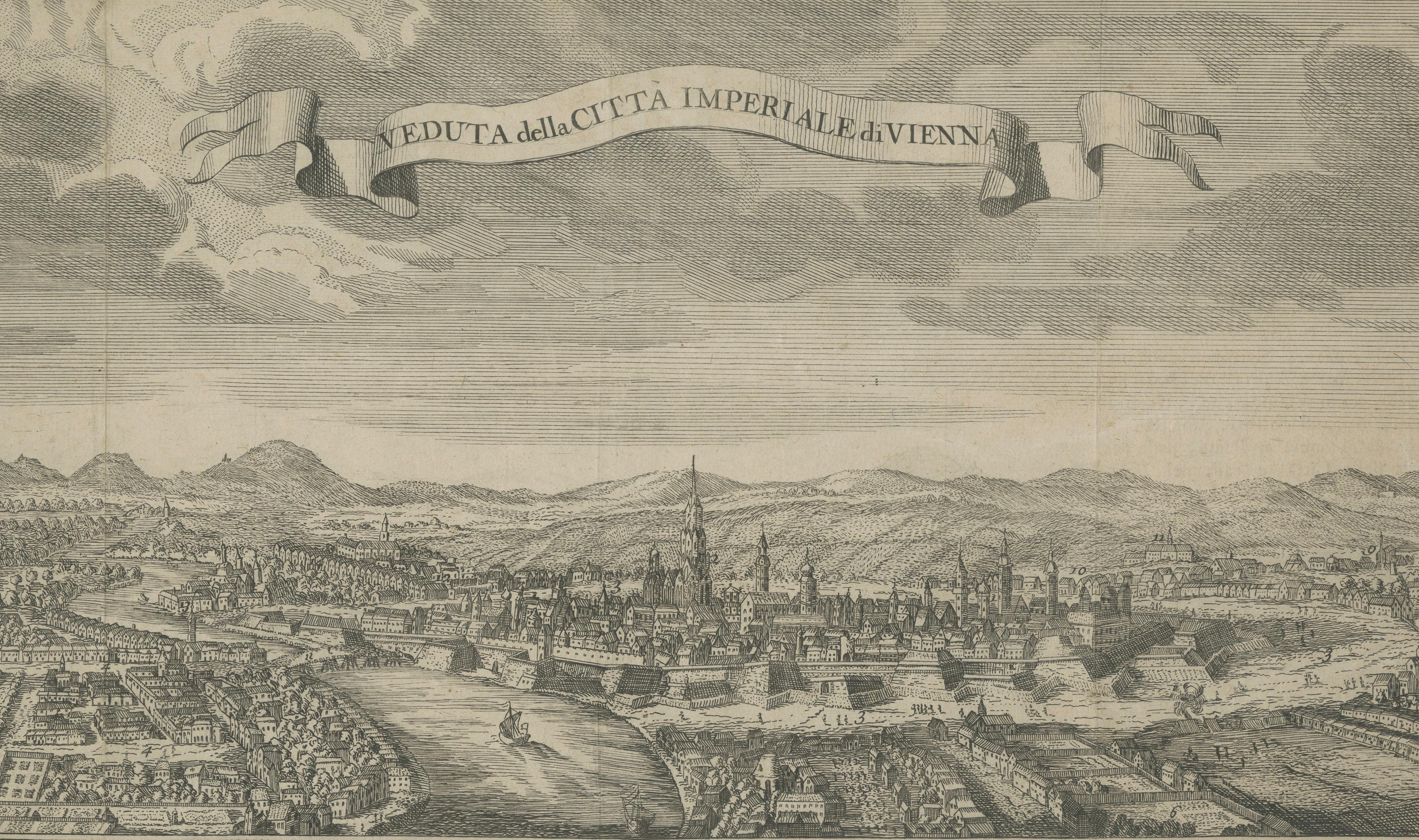 Panoramic View of Vienna – Imperial City, Salmon / Tirion, Amsterdam c.1740