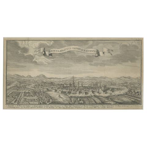 Panoramic View of Vienna – Imperial City, Salmon / Tirion, Amsterdam c.1740