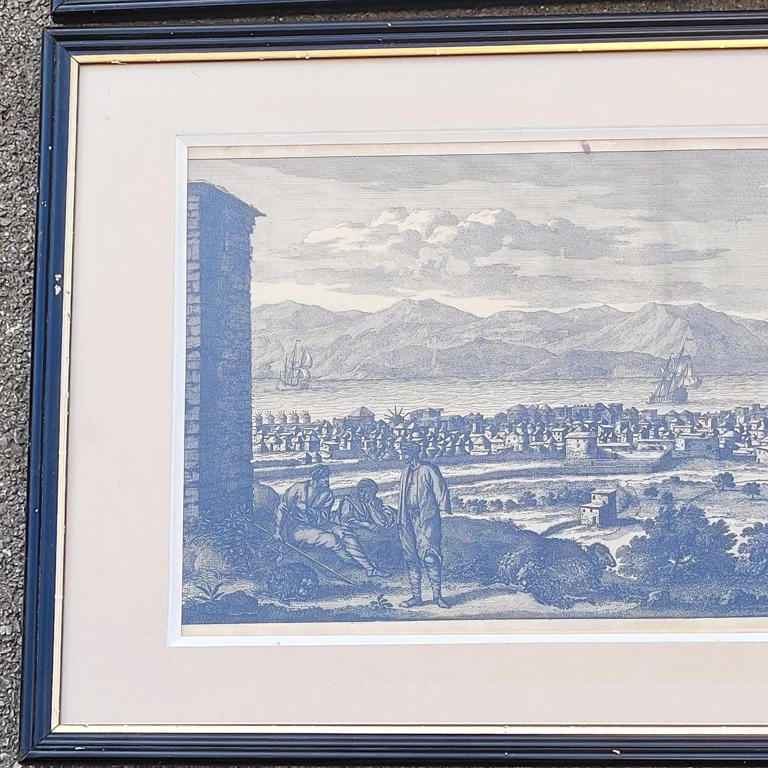 Panoramaansichten von Jerusalem in Scio, gerahmte Kupferstiche, 19. im Angebot 6