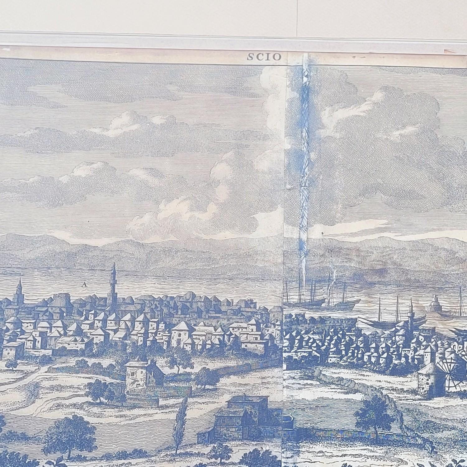 Panoramaansichten von Jerusalem in Scio, gerahmte Kupferstiche, 19. im Angebot 9