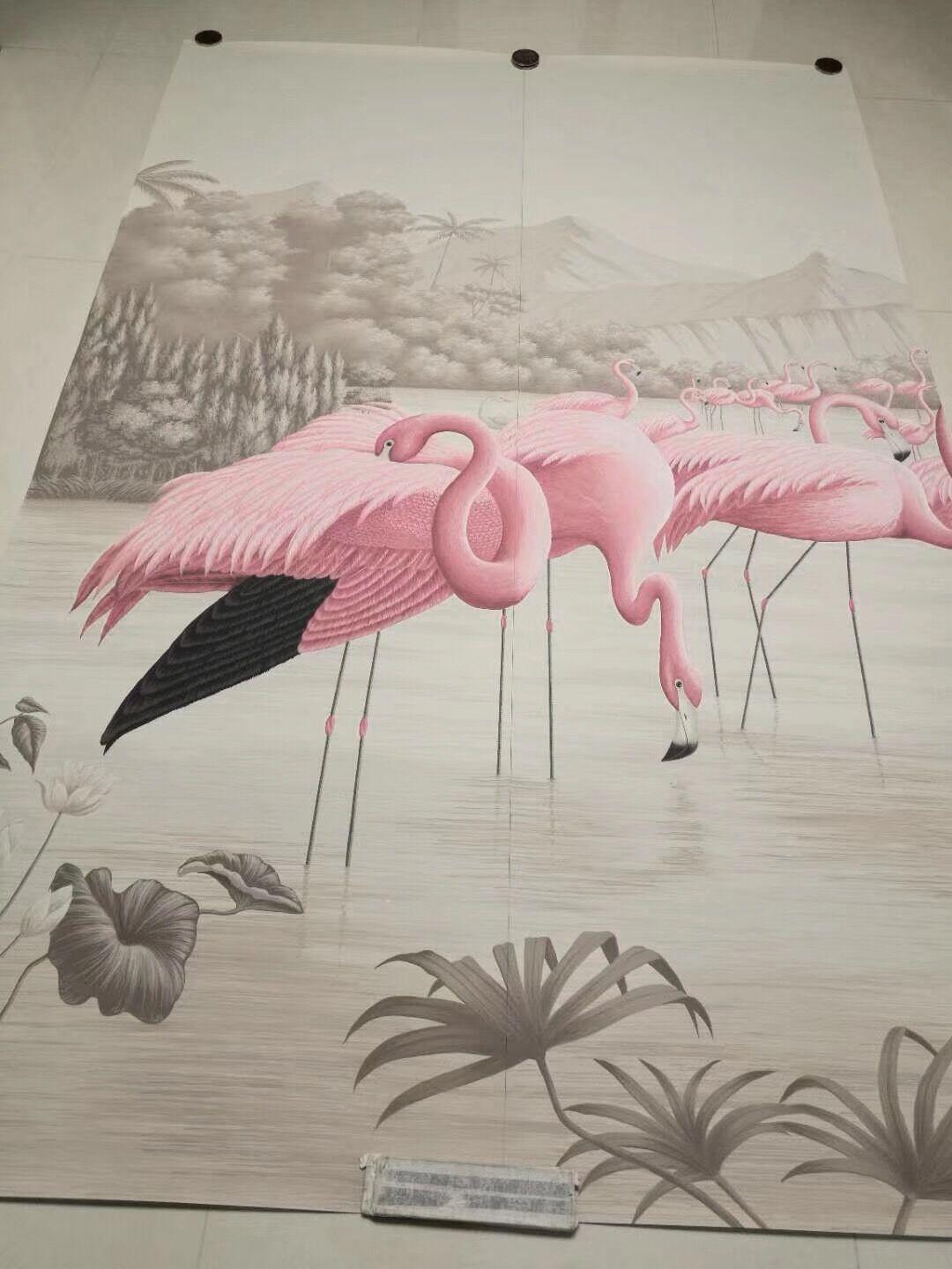 Si te encanta el aspecto del papel pintado De Gournay pero no su precio, éste es para ti. Medidas: 36