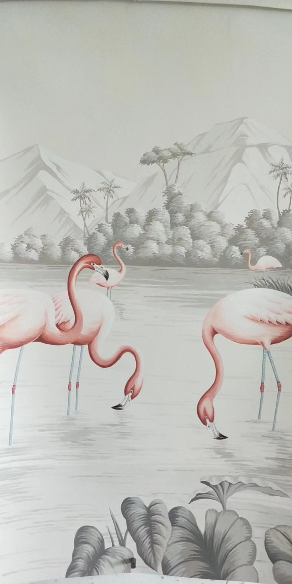 Papel Pintado Panorámico Papel Pintado a Mano sobre Papel Escénico, Acepta Tamaño Personalizado Chino en venta