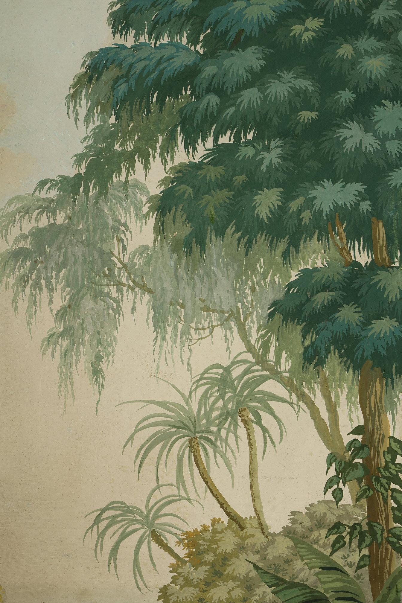 Panneau de papier peint panoramique, scène exotique dans le style Zuber en vente 7
