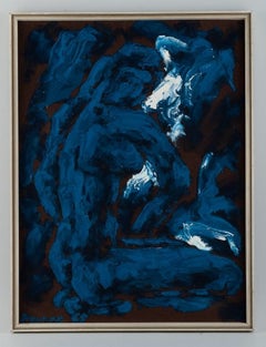 Panos Tsarouhas 'B. 1928', Greek Artist. Oil on Panel, Abstract Female Figure