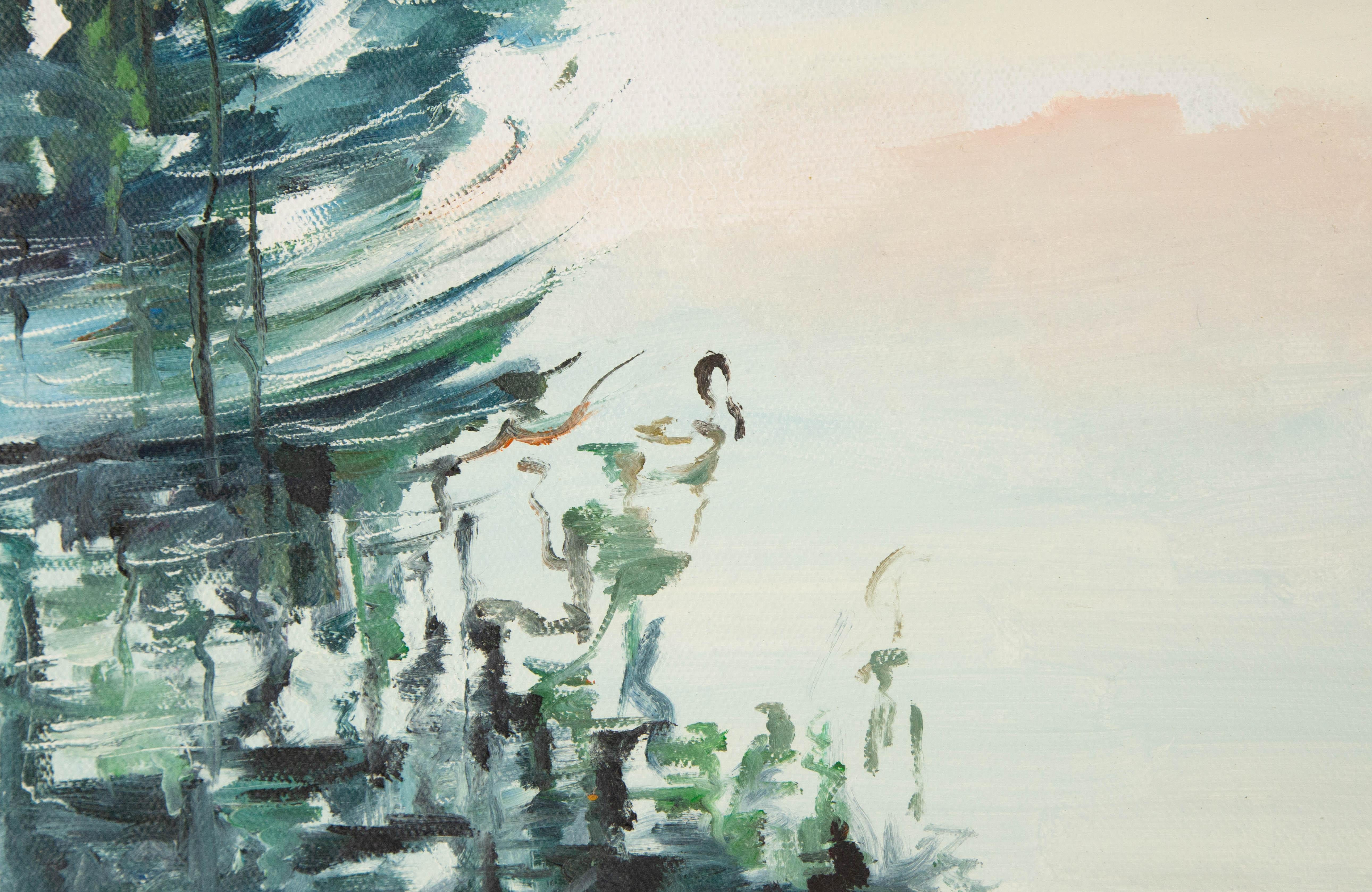 Panpan Wei Olio originale impressionista su tela 