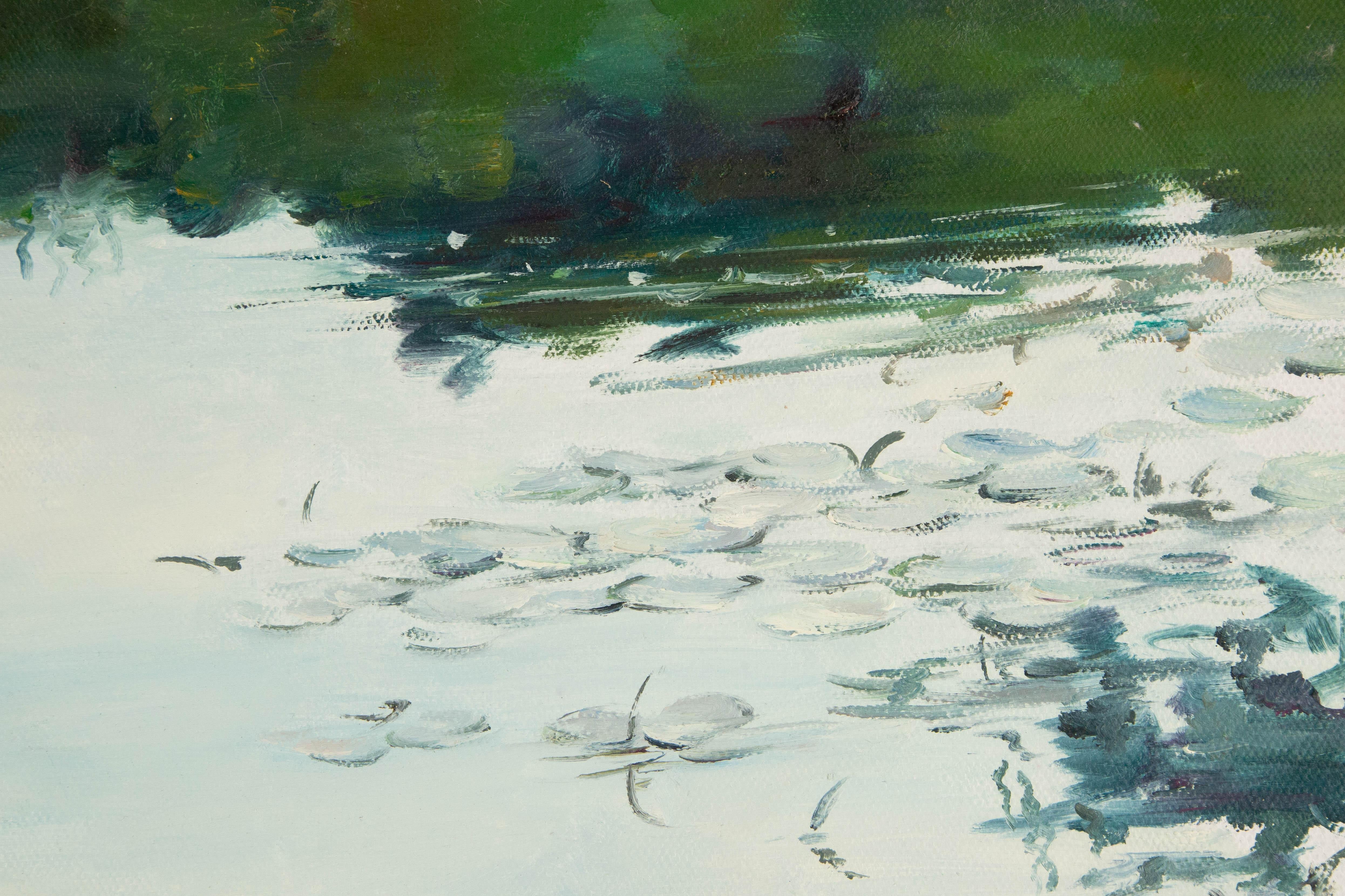 Panpan Wei Olio originale impressionista su tela 
