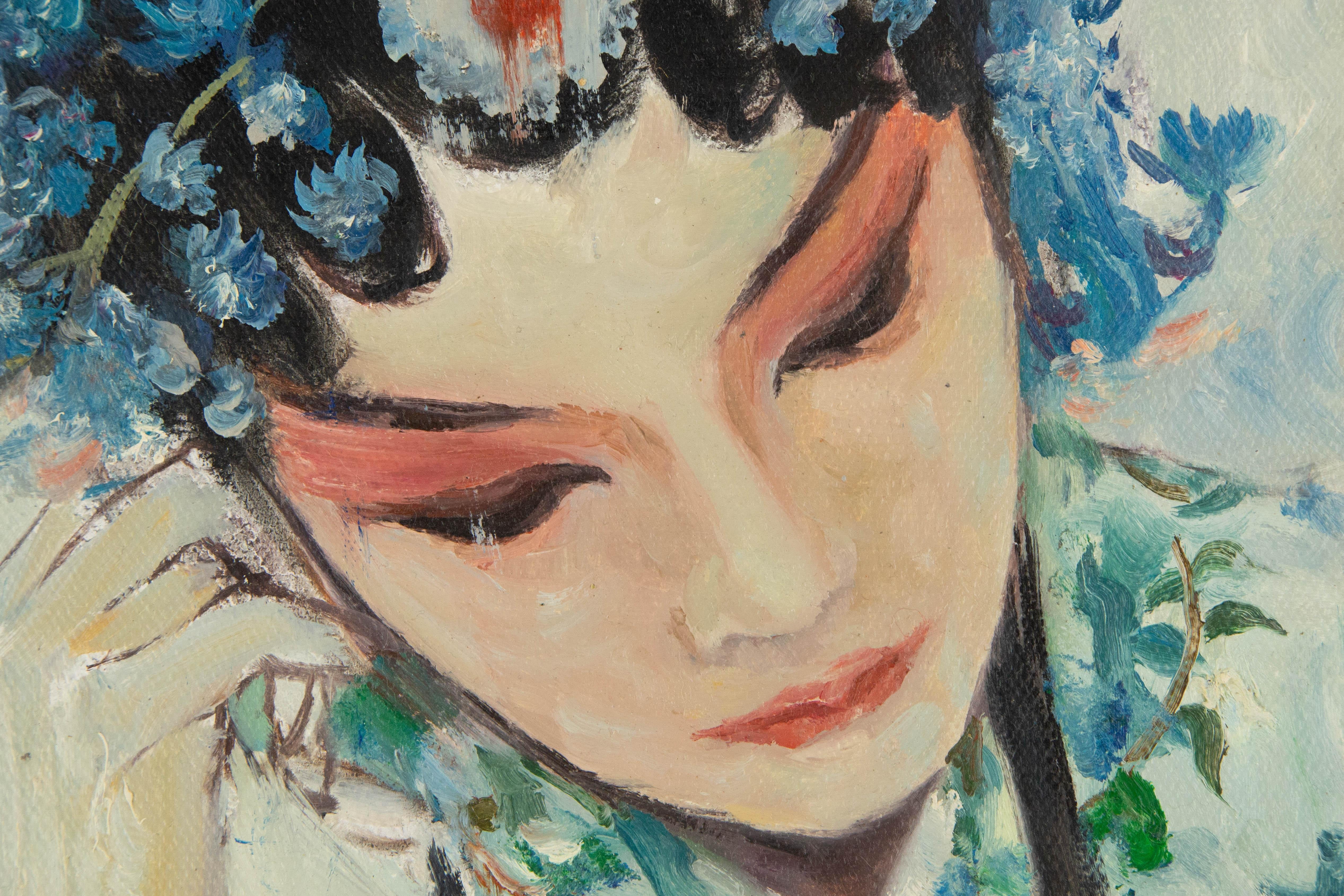 Panpan Wei Portrait Original Oil On Canvas 