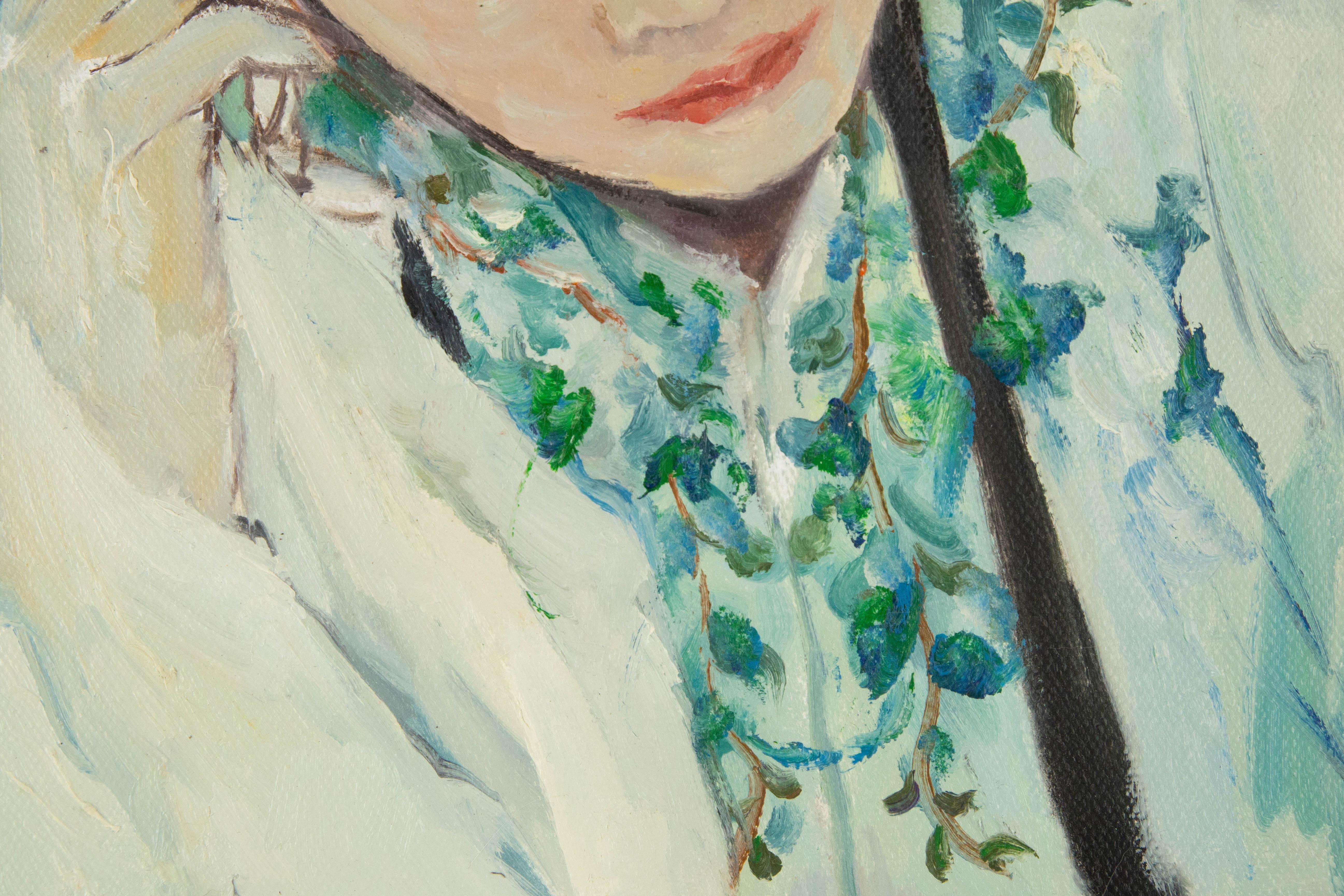 Panpan Wei Portrait Original Oil On Canvas 