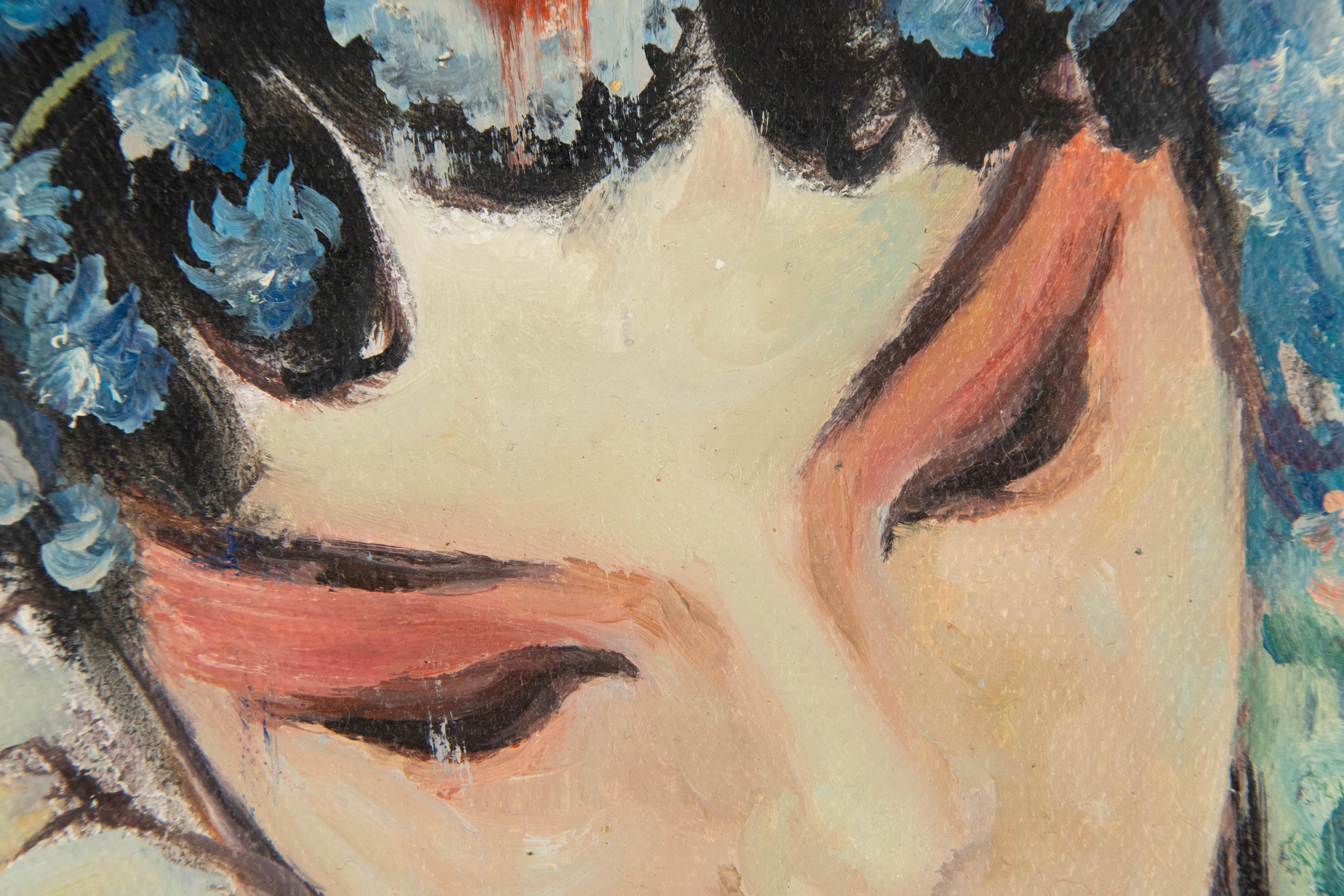 Panpan Wei Portrait Original Oil On Canvas 