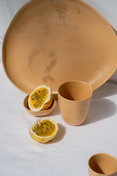 Taza Panshu Gres Hecho a Mano Esmalte Mate Forma Orgánica, En Stock