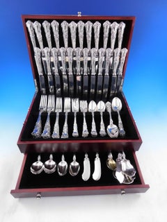 Pansy by International Sterling Silver Flatware Service for 12 Set 138 pc Dinner