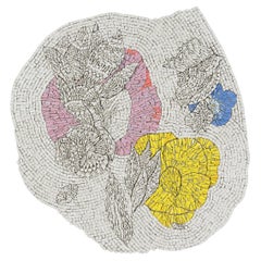 "Pansy (New Flower)" Mosaic by Toyoharu Kii