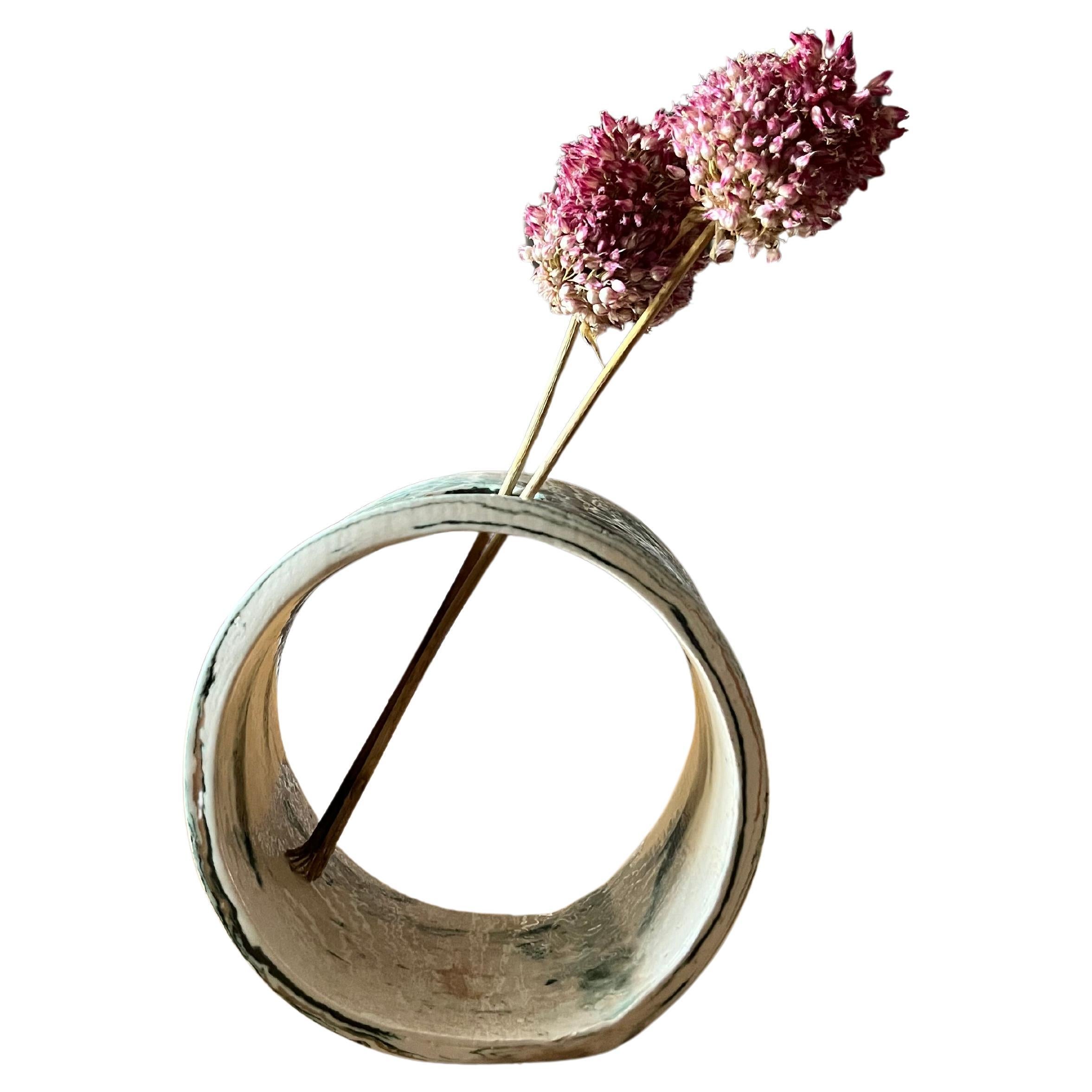 PANTA REI (non)vaso cerchio  en céramique con argille de récupération