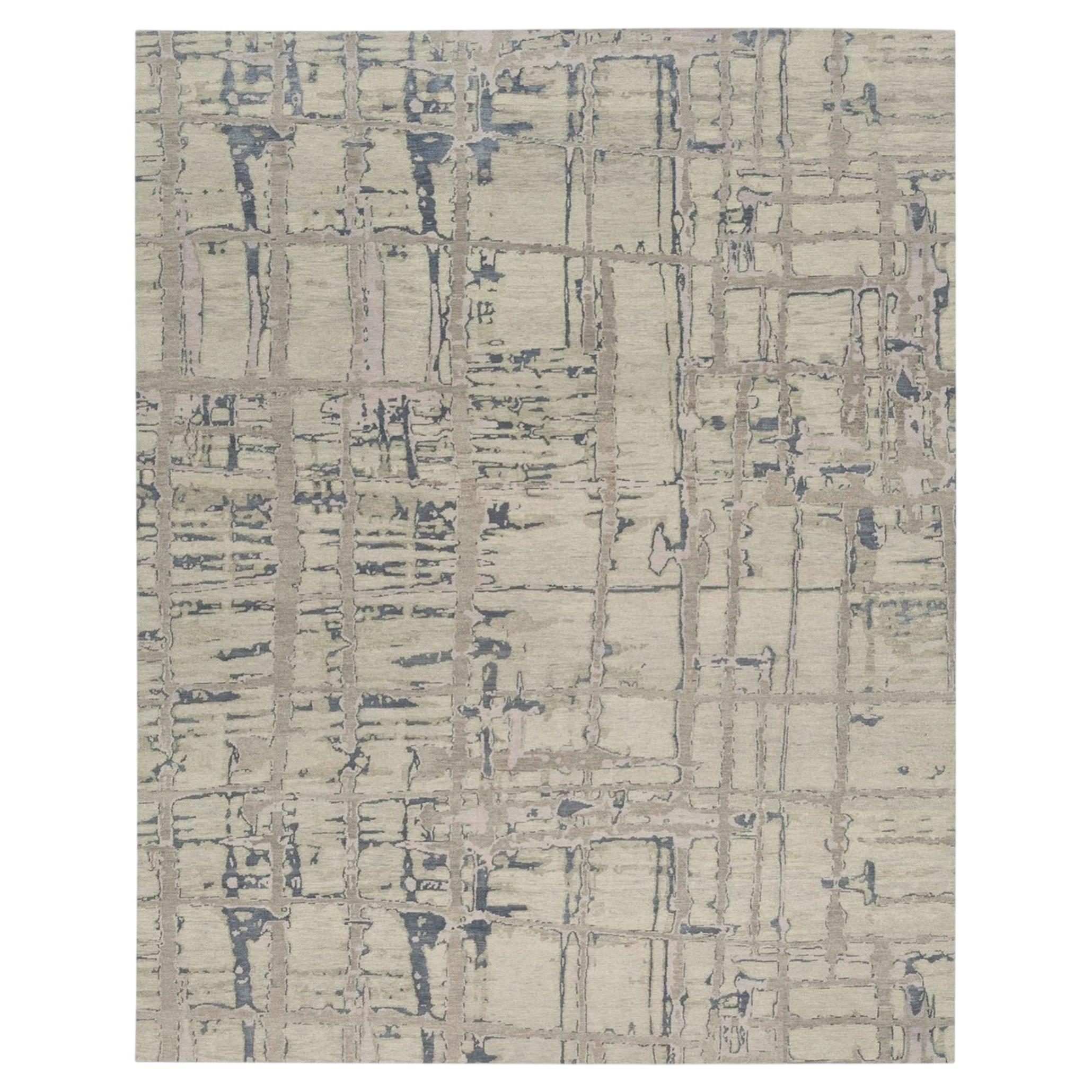 Pantalla Handgeknüpfter Tibetischer Woll- & Seidenteppich - 9' x 12'