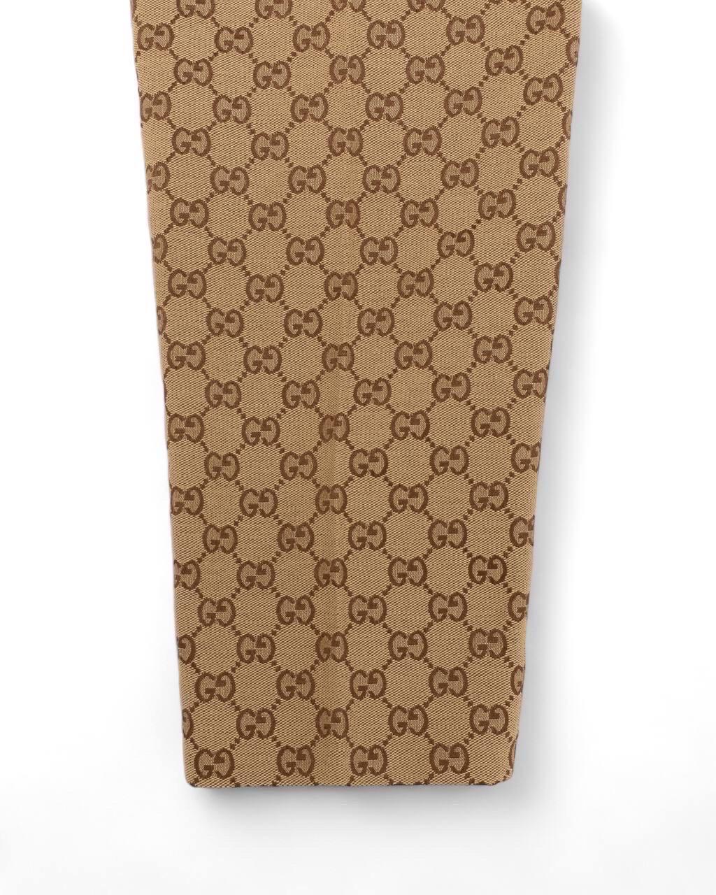 Pantalone Gucci GG Supreme Beige in vendita 3