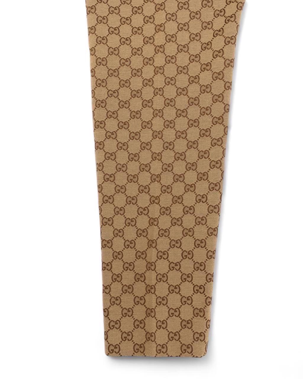 Pantalone Gucci GG Supreme Beige in vendita 4